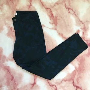 Calvin Klein Blue Camouflage Pants
